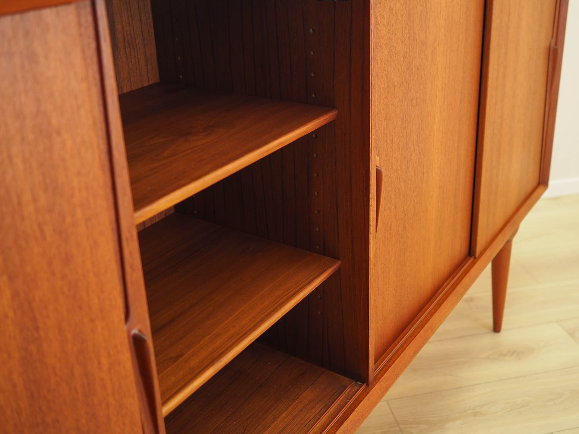 Highboard Model 19, brązowy, teak, Omann Jun, Dania, lata 70. - 292502