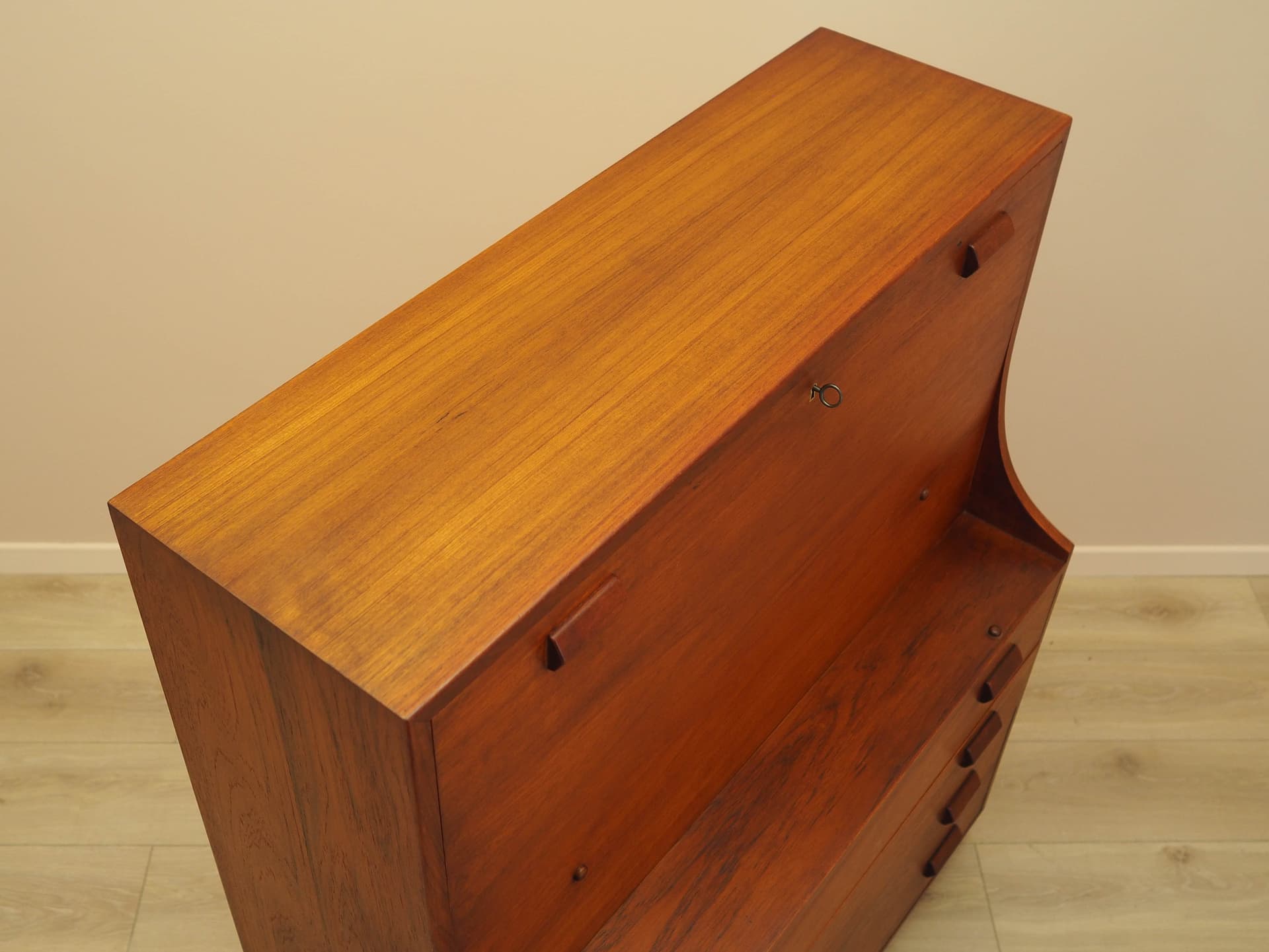 Secretary Desk, brown teak, by B. Mogensen, Denmark, 1960s. - 292508