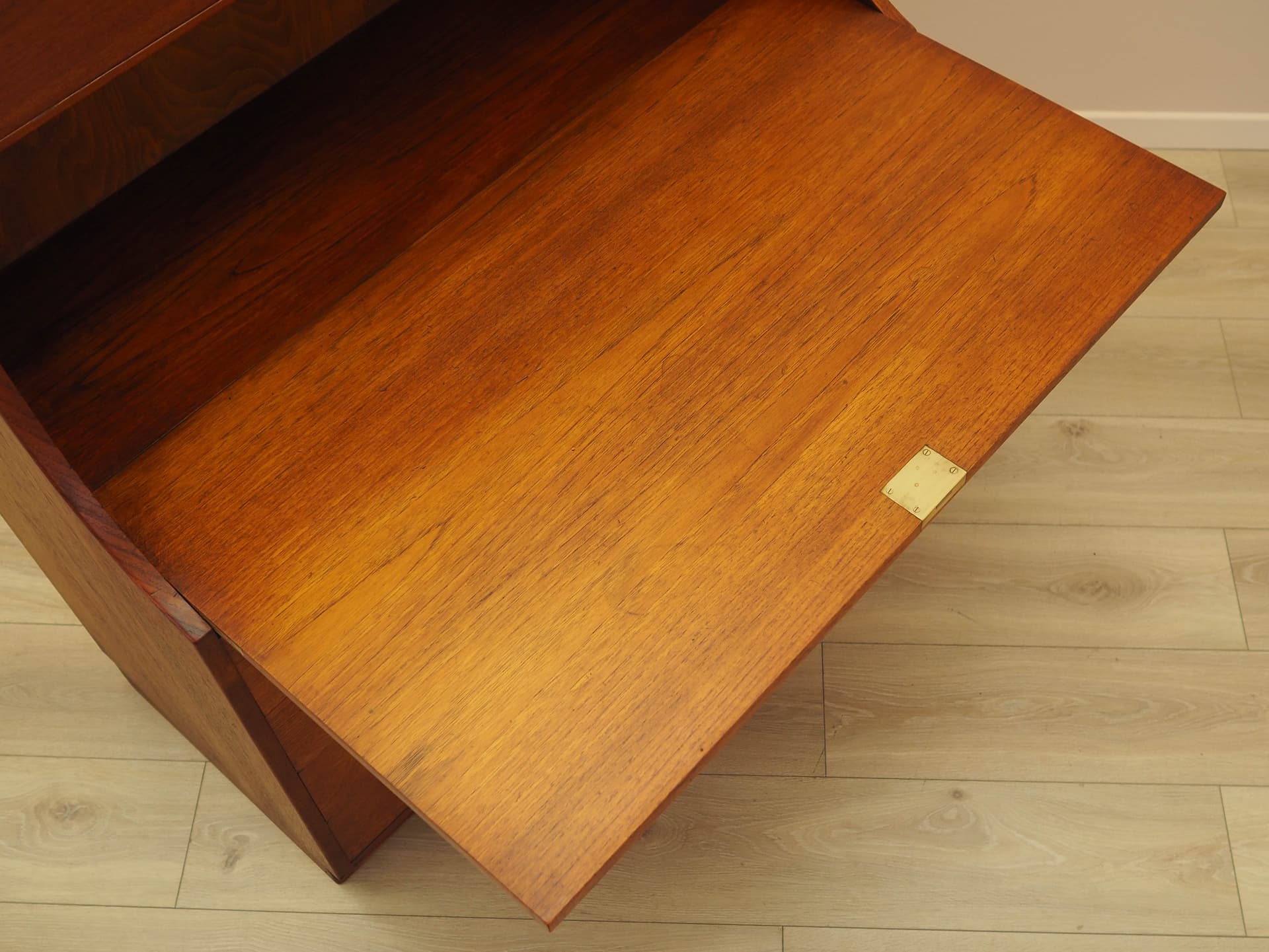 Secretary Desk, brown teak, by B. Mogensen, Denmark, 1960s. - 292515