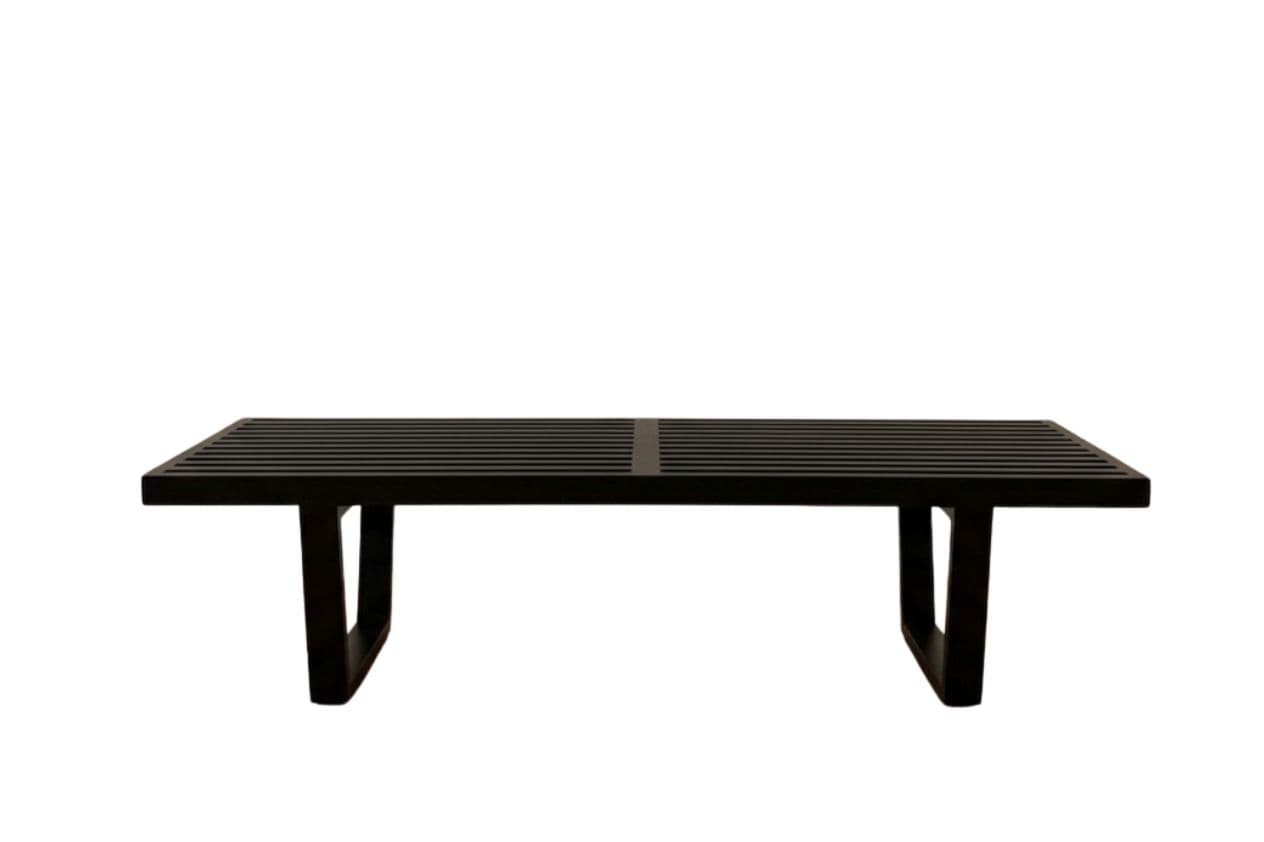 Ławka wg. proj. G. Nelson, czarna, buk