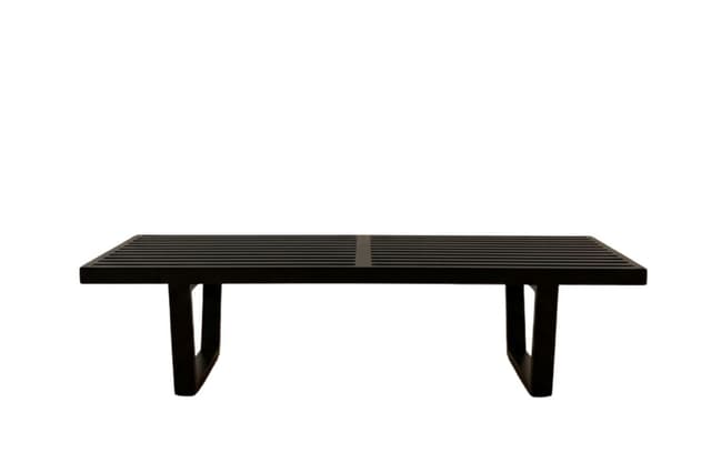 Ławka wg. proj. G. Nelson, czarna, buk - WYMIARY