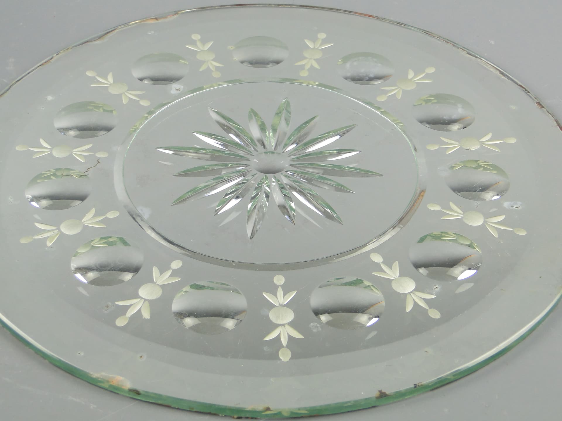 Wall mirror, silver crystal, Poland, 19th century - 2272