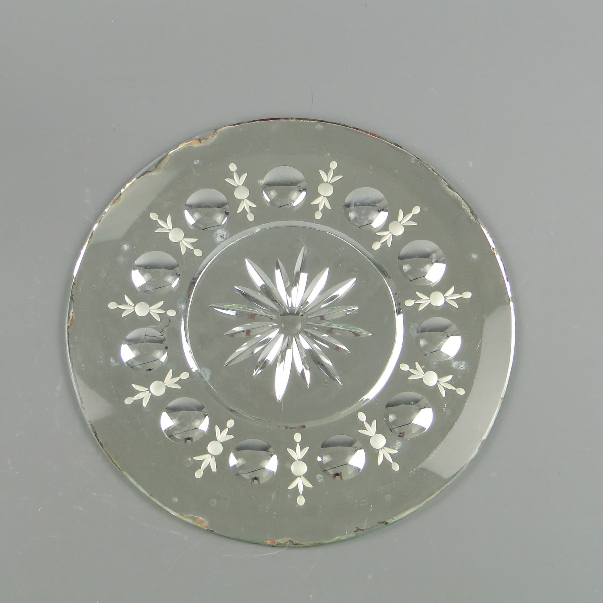 Wall mirror, silver crystal, Poland, 19th century - 2270