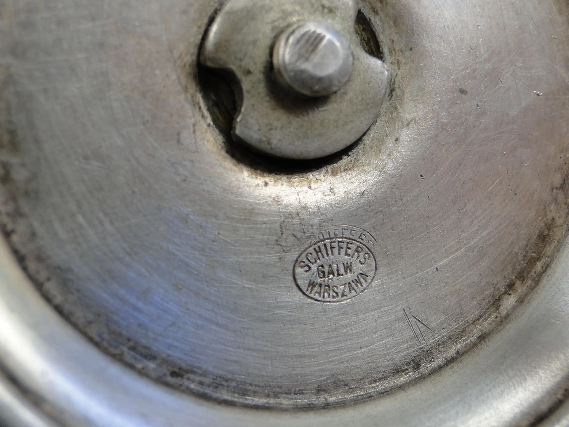 Para świeczników, mosiądz platerowany srebrem, Schiffers, Polska, początek XX w. - 21572