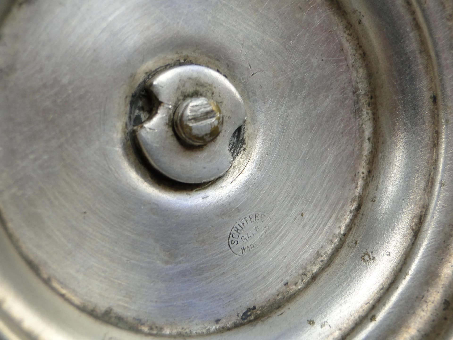 Para świeczników, mosiądz platerowany srebrem, Schiffers, Polska, początek XX w. - 21573