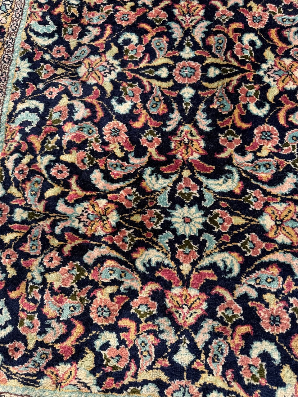 Dywan chodnik Ghoum, jedwab multikolor, Iran, 310x95 cm - 292581