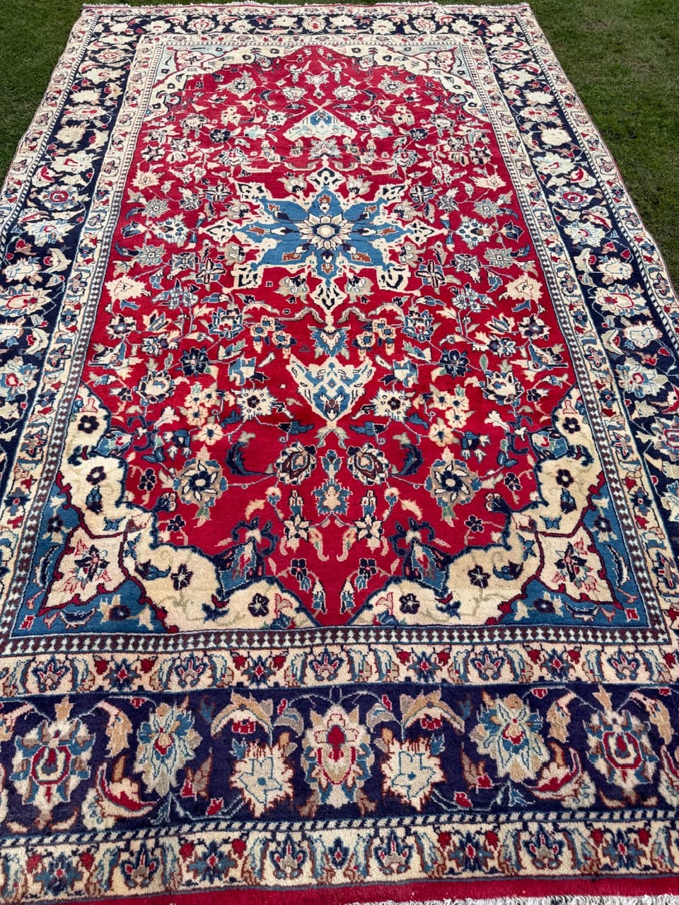 Dywan Keshan, czerwony, wełna, Iran, 340x200 cm - 292601