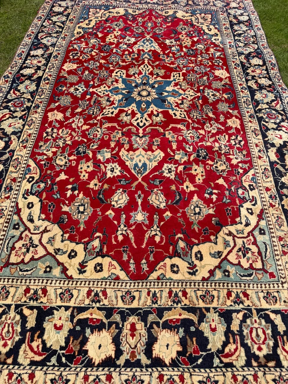 Dywan Keshan, czerwony, wełna, Iran, 340x200 cm - 292600