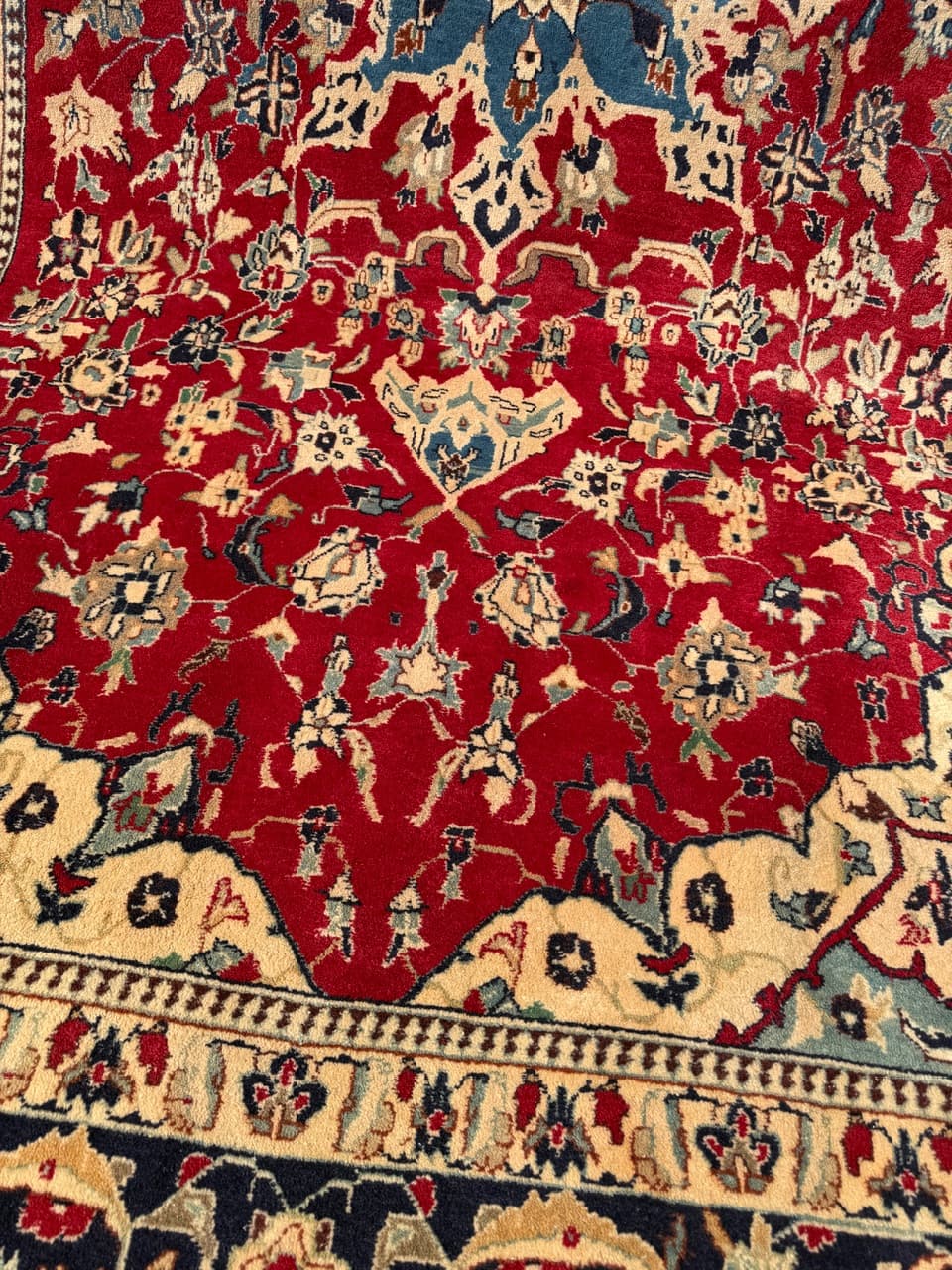 Dywan Keshan, czerwony, wełna, Iran, 340x200 cm - 292596