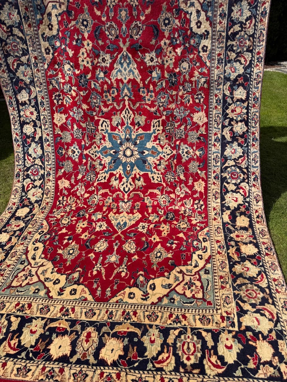 Dywan Keshan, czerwony, wełna, Iran, 340x200 cm - 292589