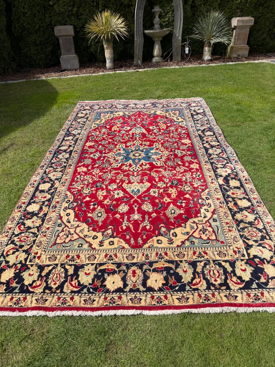 Dywan Keshan, czerwony, wełna, Iran, 340x200 cm - 292599