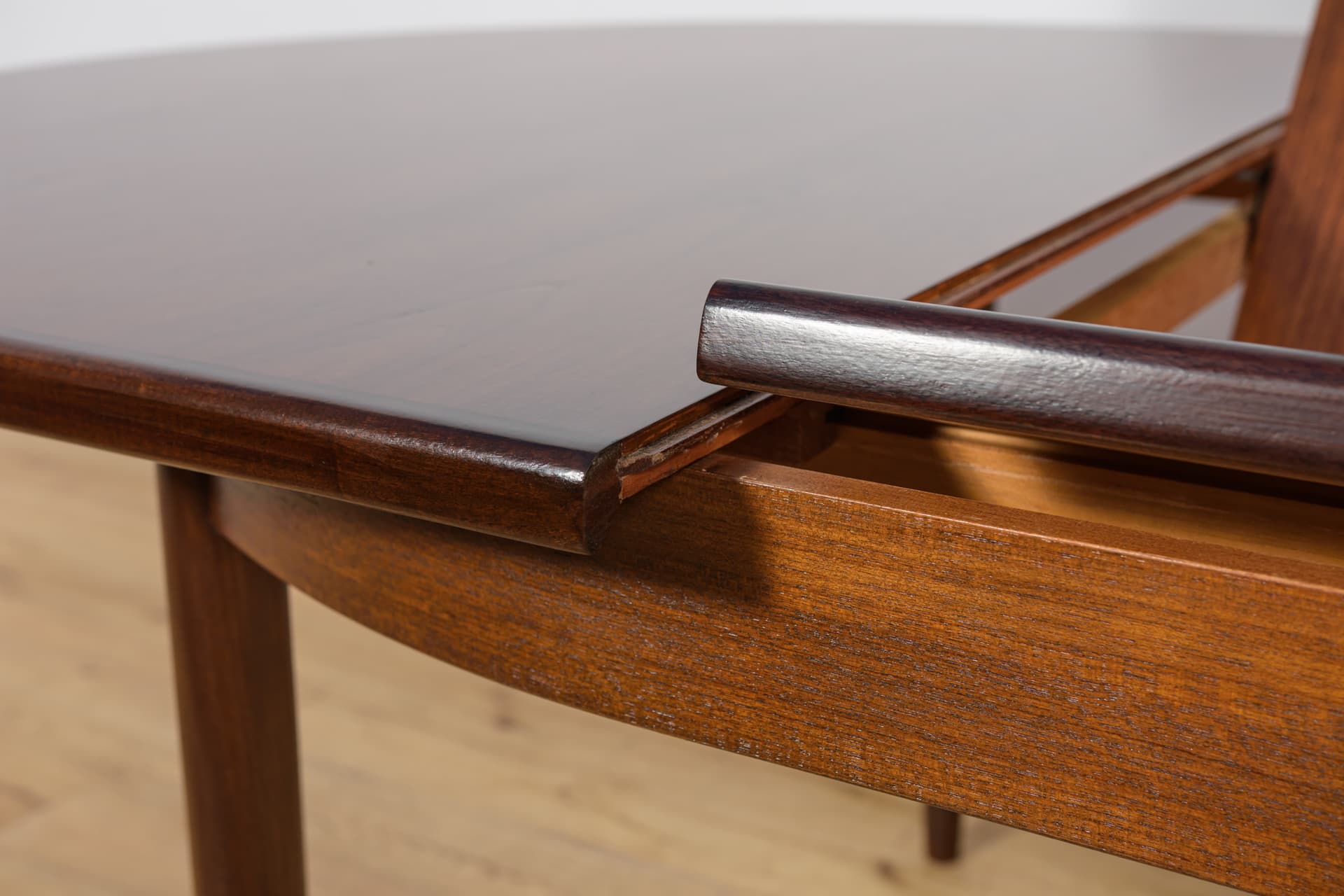 Stół rozkładany owalny, teak brązowy, G-Plan, Wielka Brytania, lata 60. - 292614