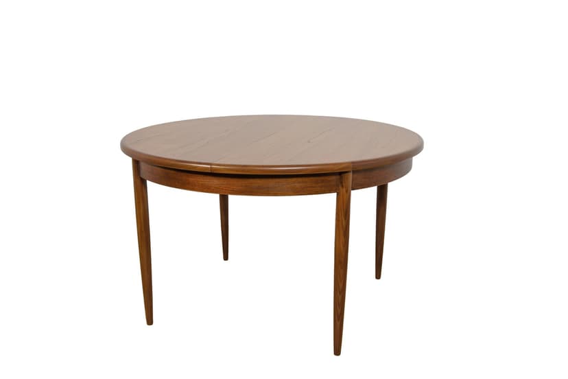 Stół okrągły rozkładany, teak brązowy, G-Plan, Wielka Brytania, lata 60.