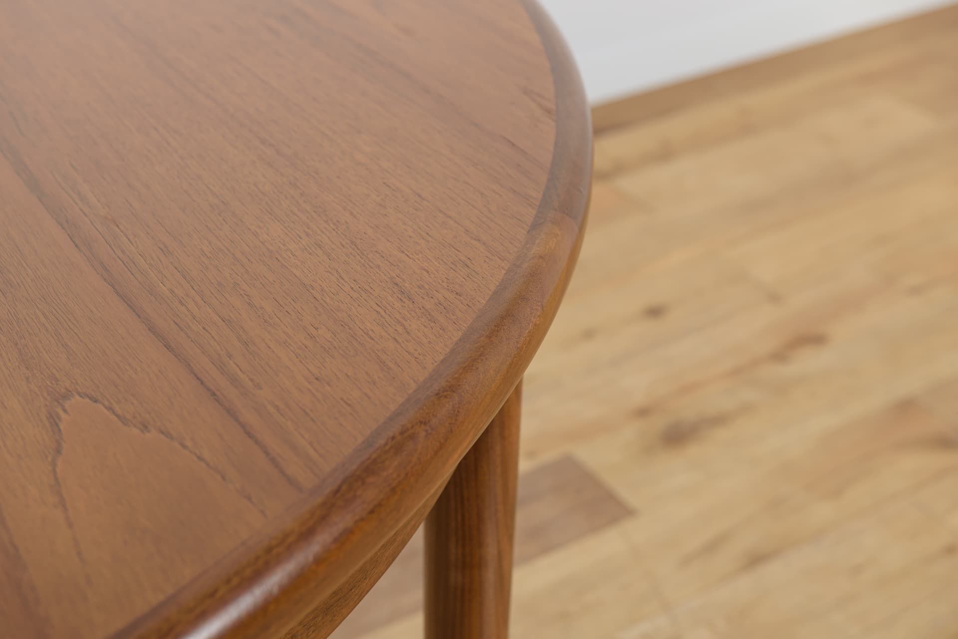 Stół okrągły rozkładany, teak brązowy, G-Plan, Wielka Brytania, lata 60. - 292663