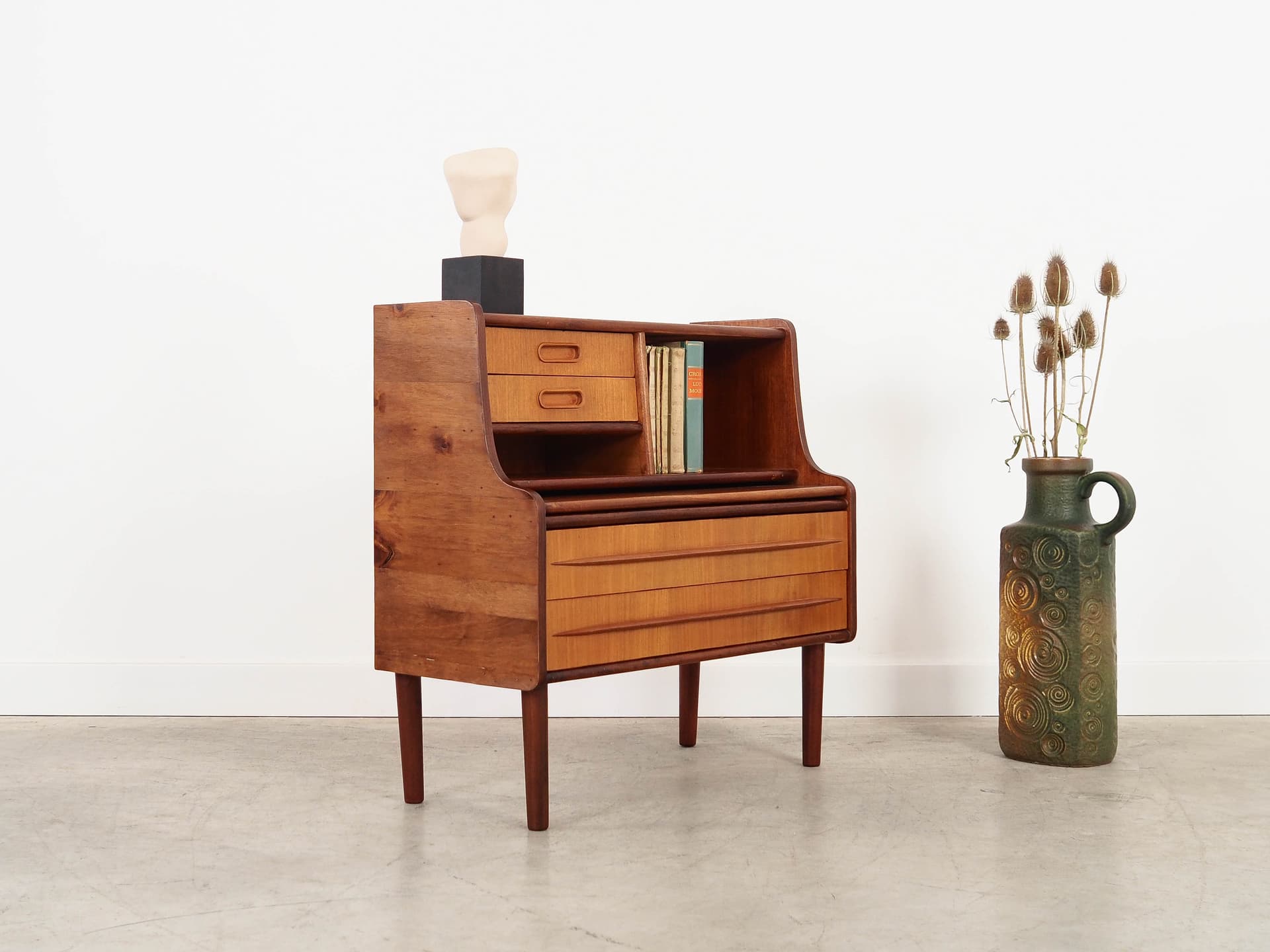 Children's secretary desk, brown, teak, Denmark, 1970s. - 292685