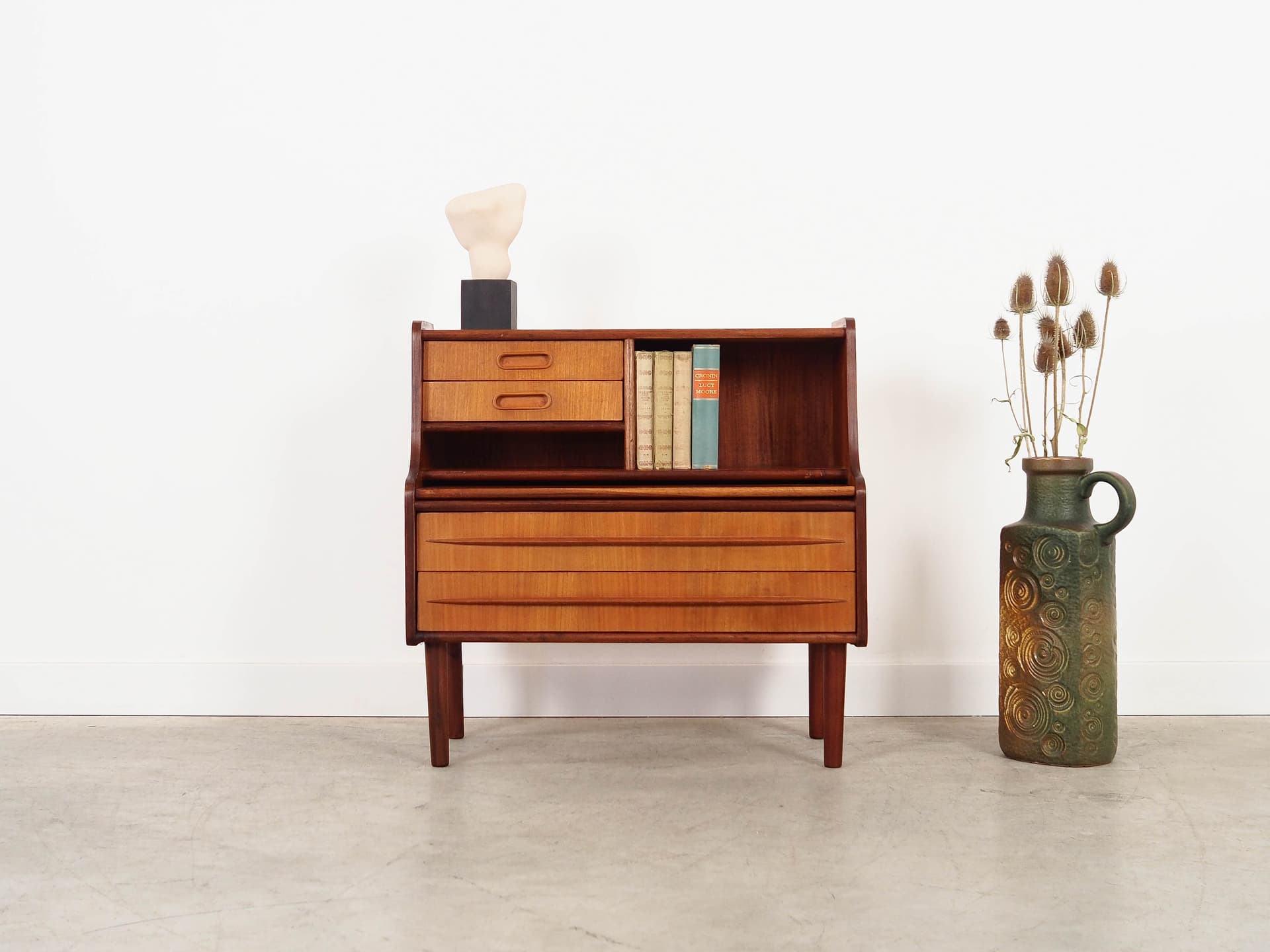 Children's secretary desk, brown, teak, Denmark, 1970s. - 292683