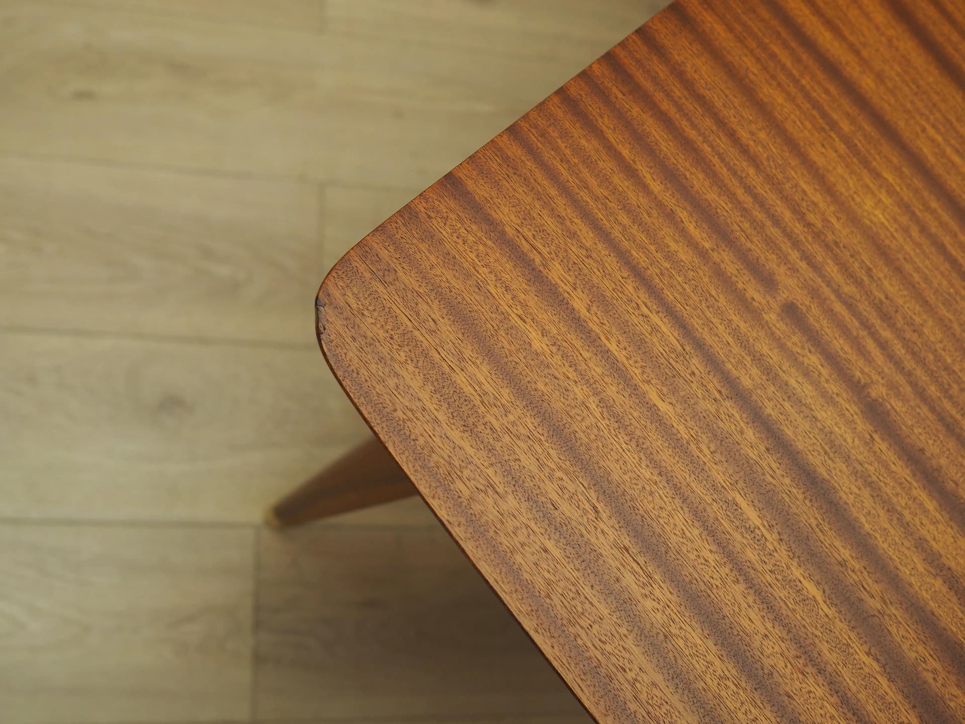 Stół mahoniowy, ciemny brąz, Dania, lata 70. - 21672