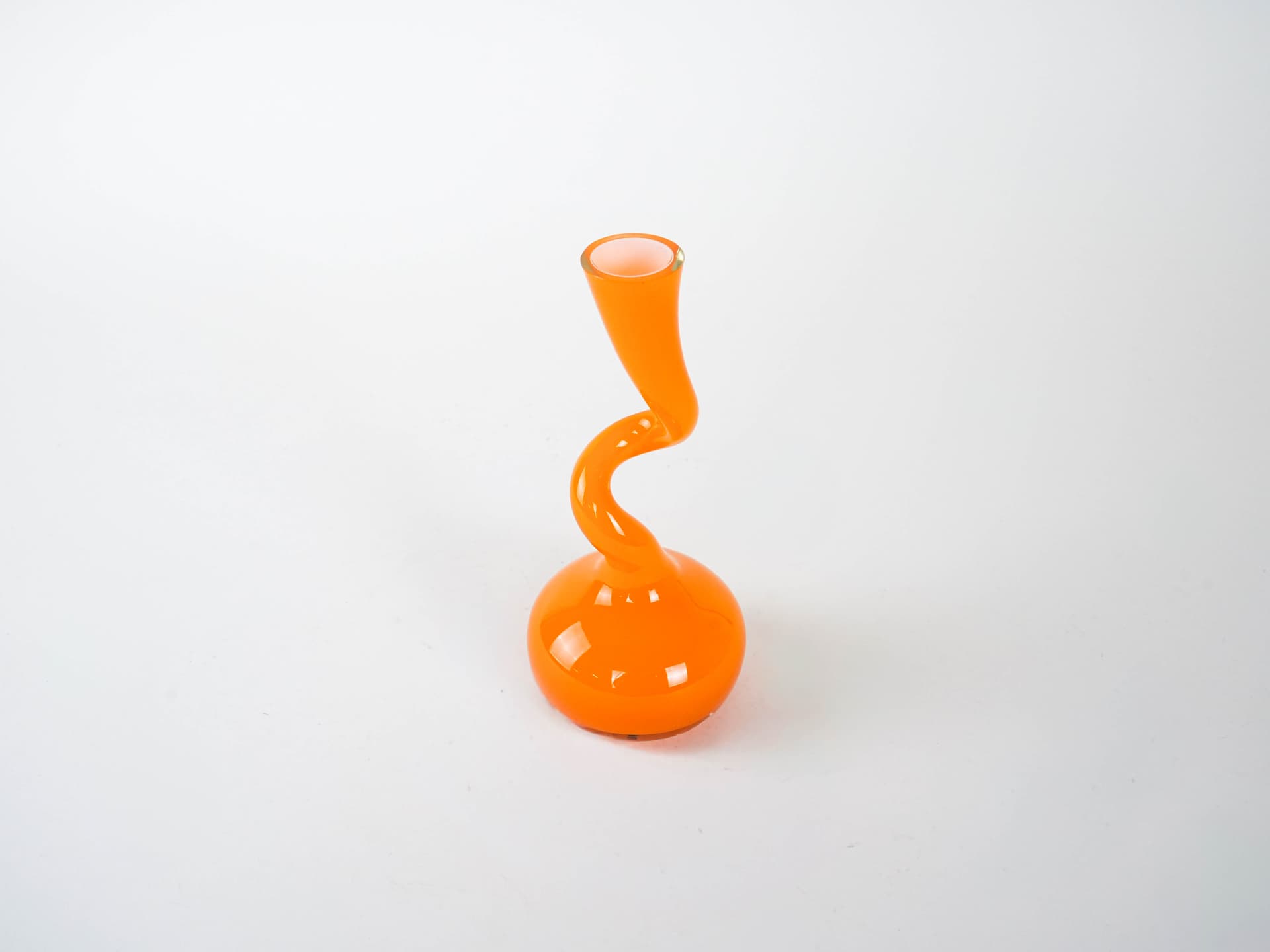 Wazon Swing Vase, pomarańczowy, szkło, proj. B. Bonnesen, Normann Copenhagen, Dania, lata 80. - 293347
