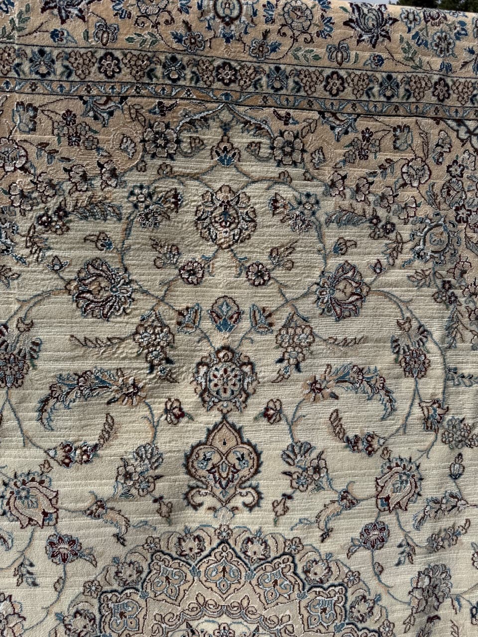 Dywan perski Nain 300x200 cm, wełna jedwab, Iran - 293369