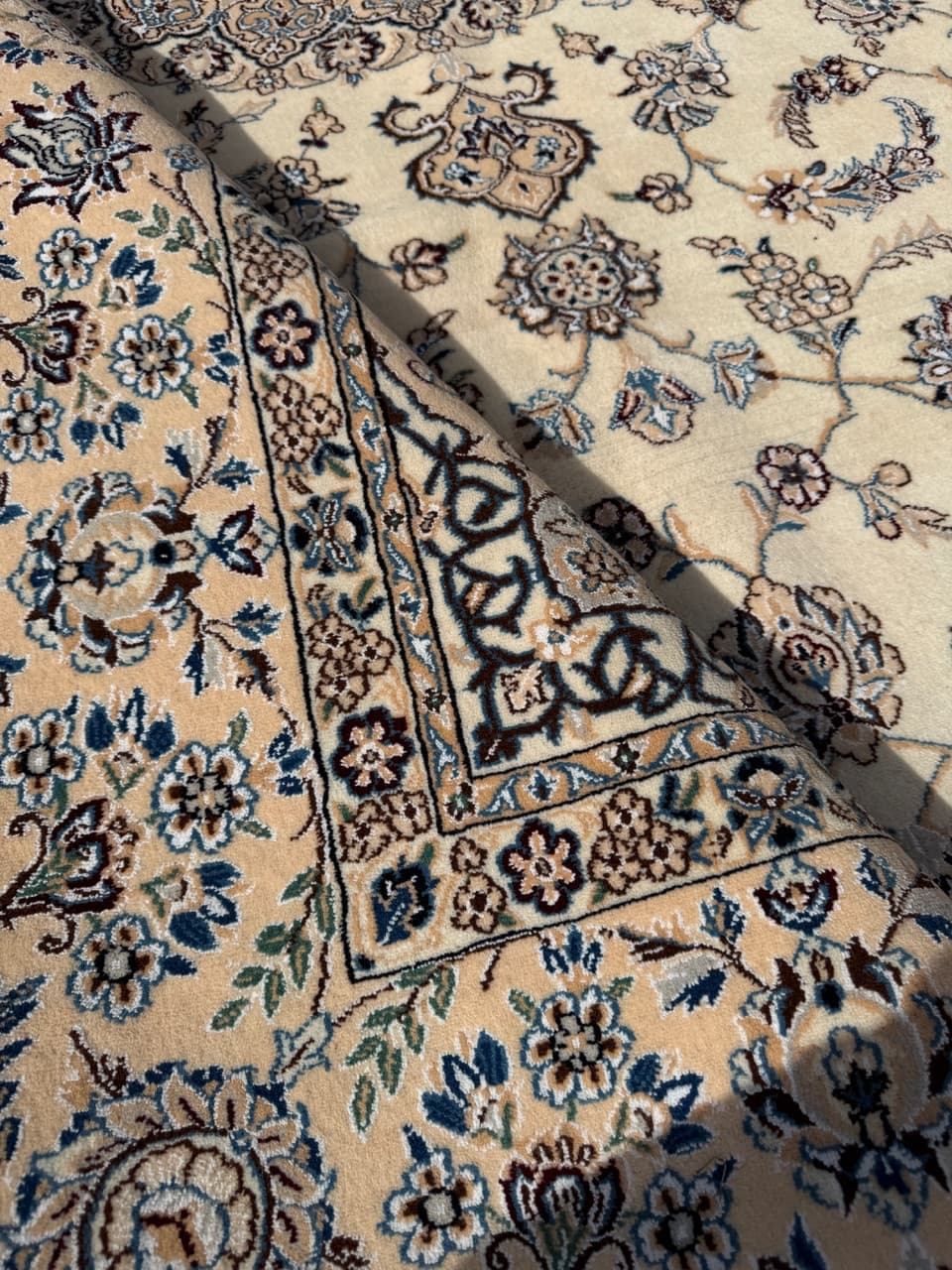 Dywan perski Nain 300x200 cm, wełna jedwab, Iran - 293378