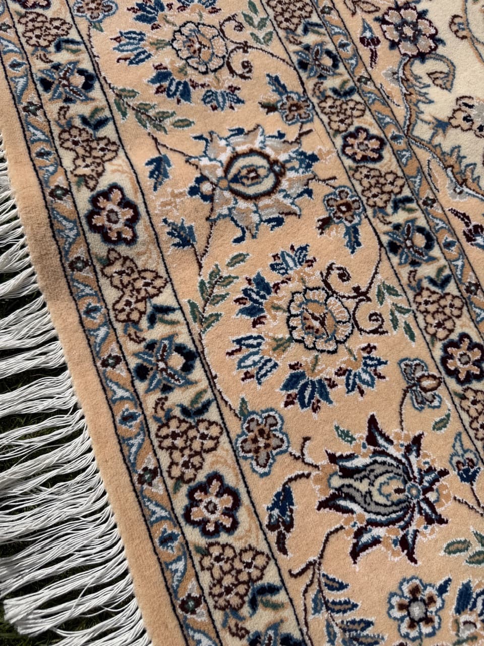 Dywan perski Nain 300x200 cm, wełna jedwab, Iran - 293368