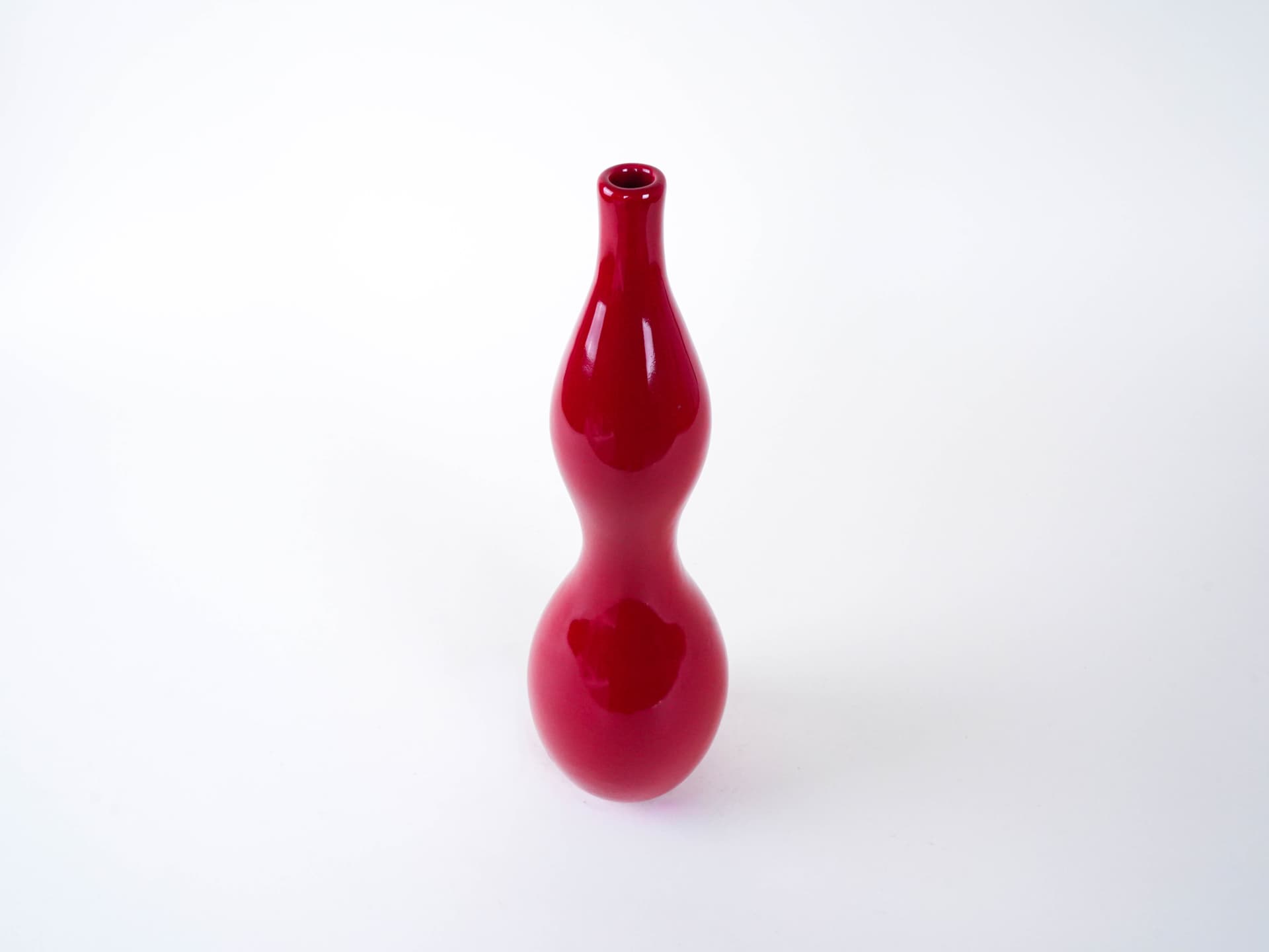 Vase, red, ceramics, Denmark, 1970s. - 293457
