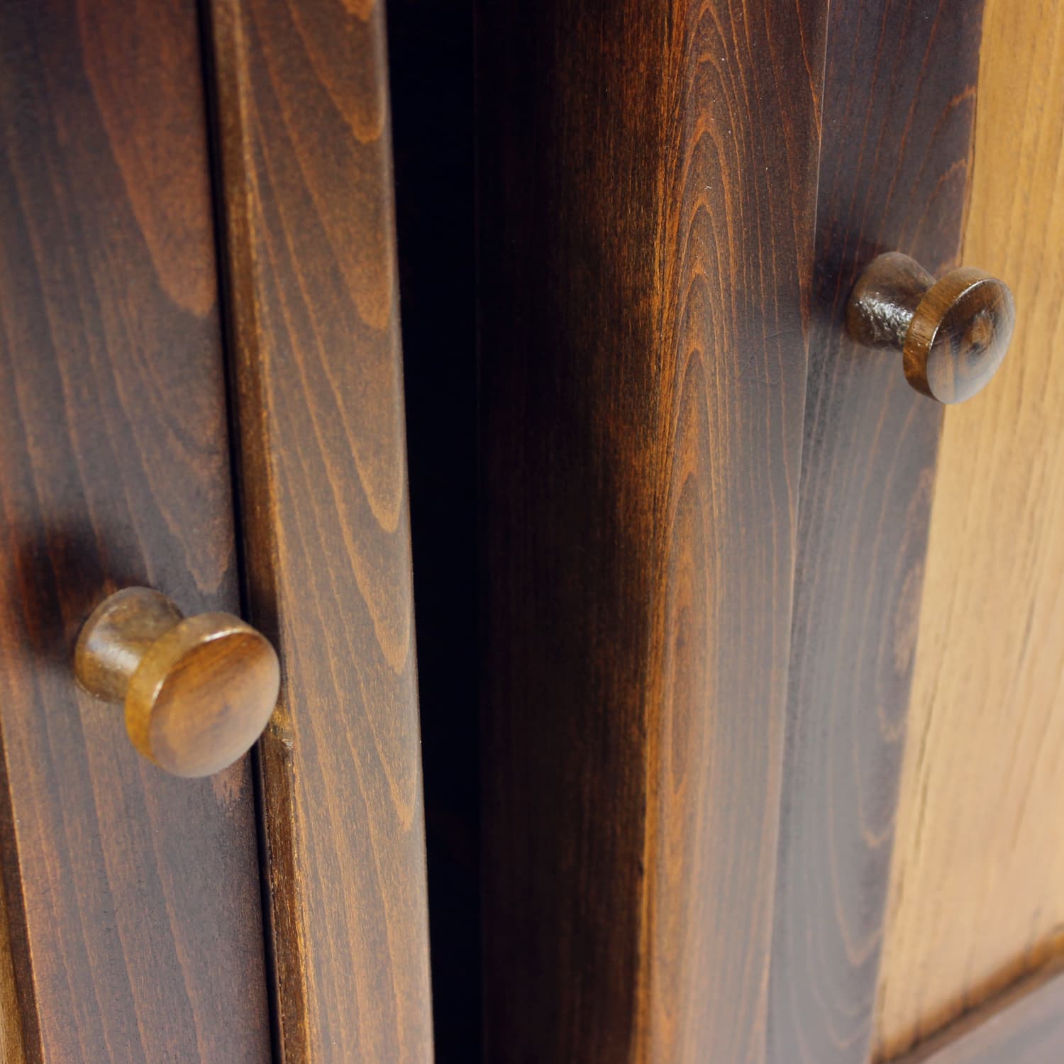 Para szafek nocnych, brązowy dąb jasny, Czechosłowacja, lata 30. - 293566