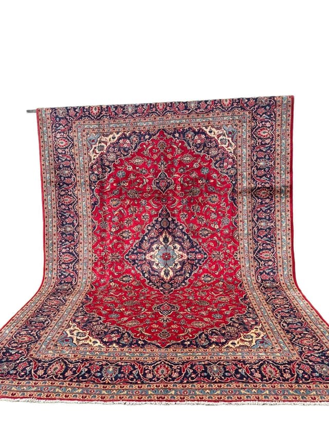 Dywan Keshan, 400x300 cm, czerwony, wełna, Iran - WYMIARY