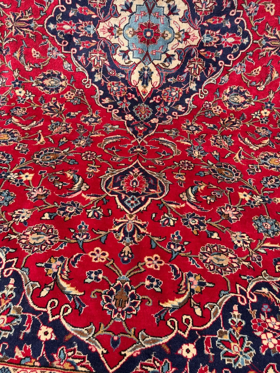 Dywan Keshan, 400x300 cm, czerwony, wełna, Iran - 293618