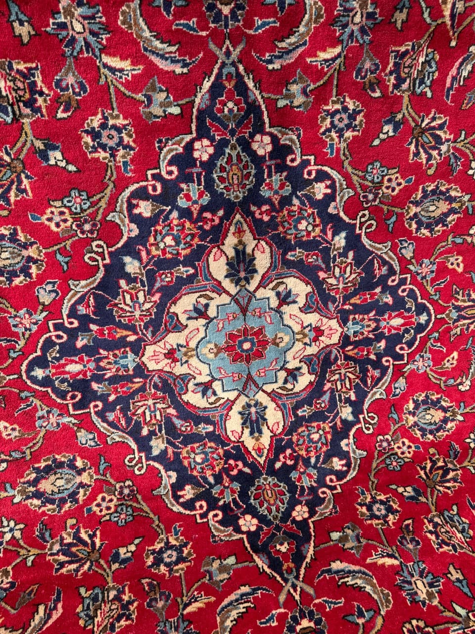 Dywan Keshan, 400x300 cm, czerwony, wełna, Iran - 293617