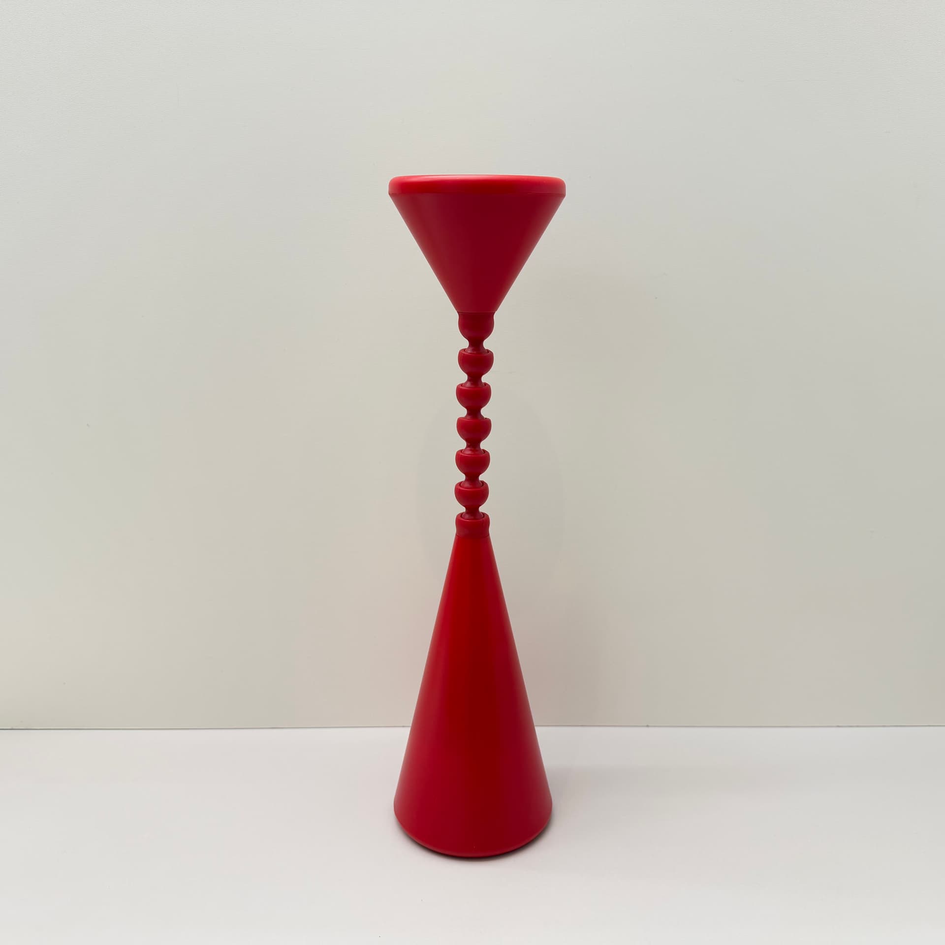 Bedside lamp, red, plastic, Ikea, Sweden, 1990s. - 293677