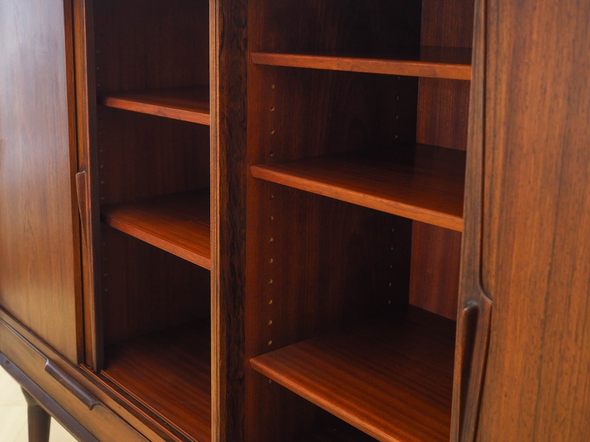 Highboard, palisander brązowy, drewno, Omann Jun, Dania, lata 70. - 293711