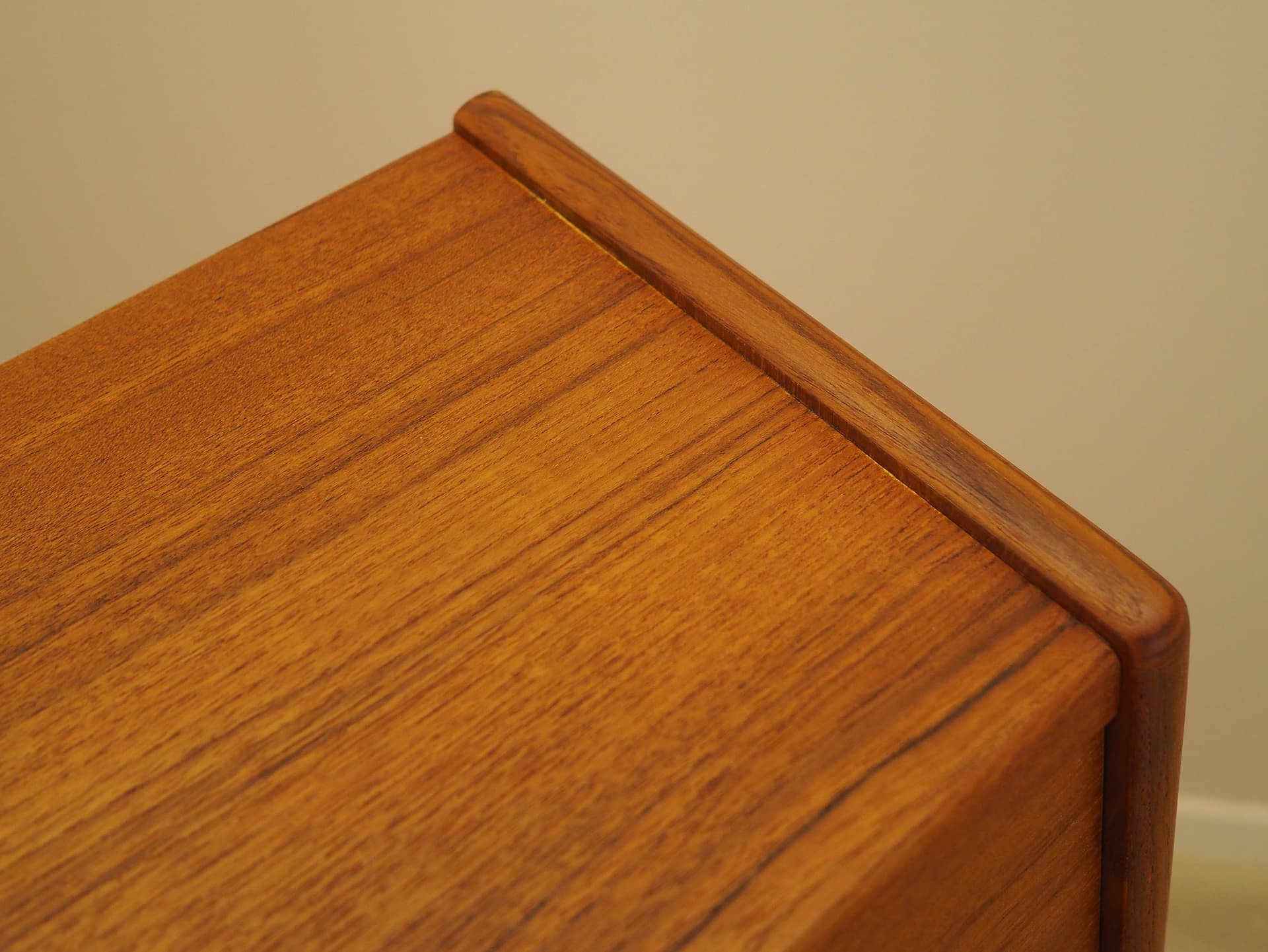 Secretary desk, brown teak, by A. Wahl Iversen, Vinde Møbelfabrik, Denmark, 1970s. - 293762