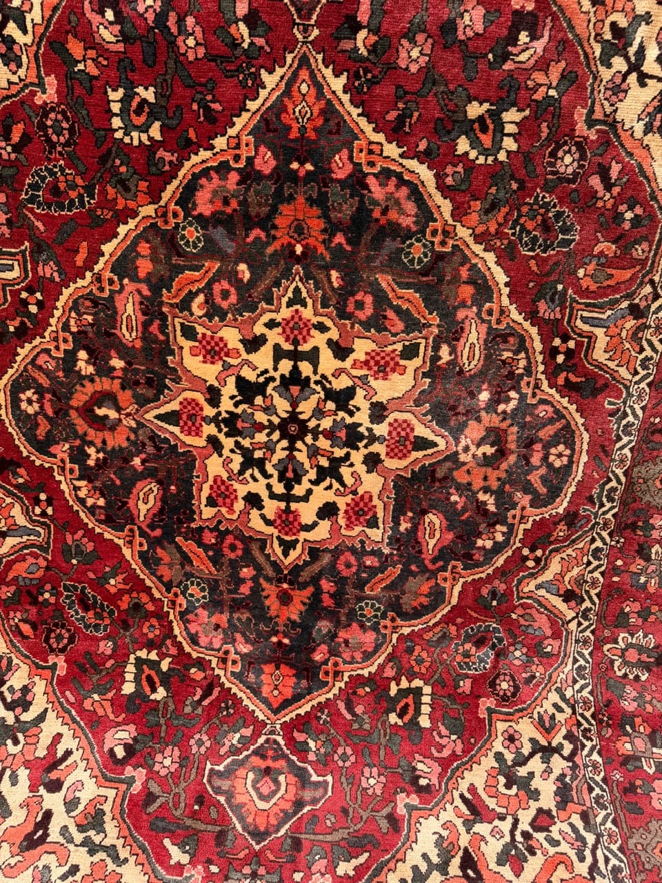 Dywan Bahtiari Hamadan, czerwony, wełna, Iran, 290x190 cm - 293777