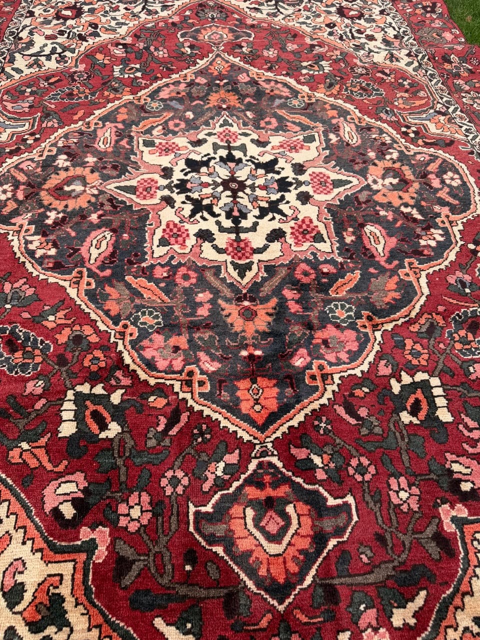 Dywan Bahtiari Hamadan, czerwony, wełna, Iran, 290x190 cm - 293782