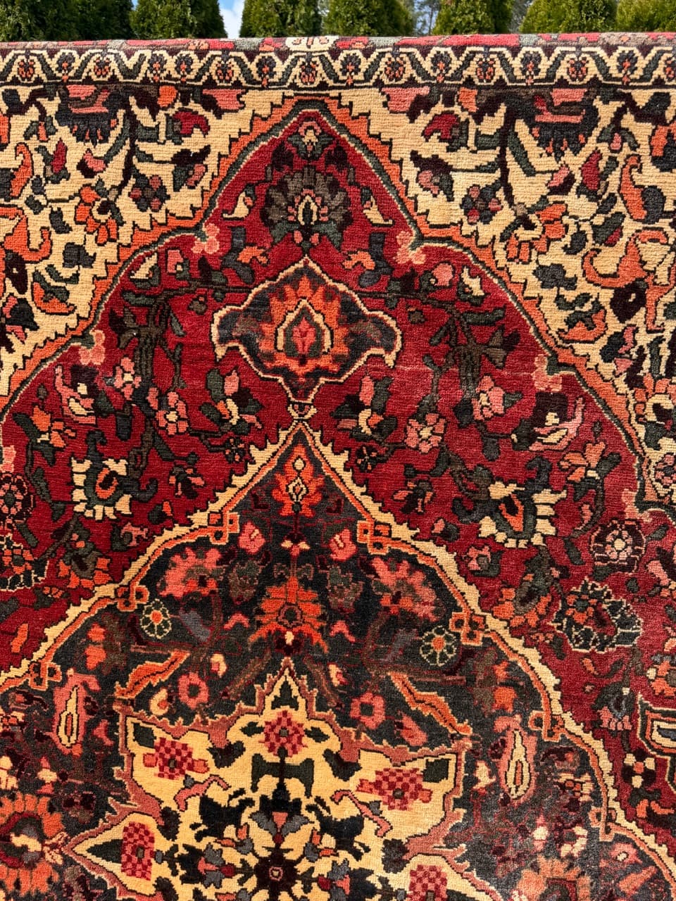 Dywan Bahtiari Hamadan, czerwony, wełna, Iran, 290x190 cm - 293773