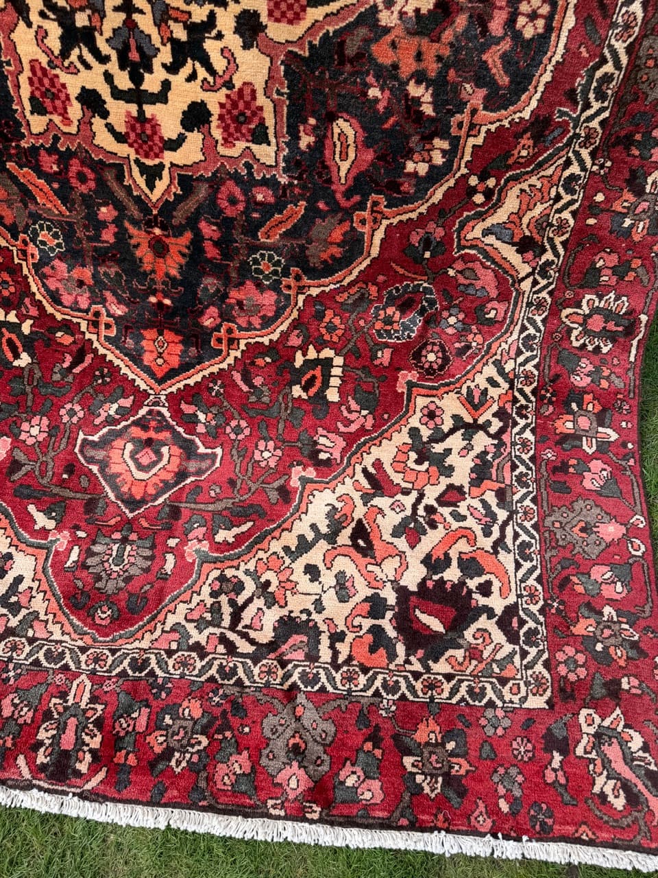 Dywan Bahtiari Hamadan, czerwony, wełna, Iran, 290x190 cm - 293780