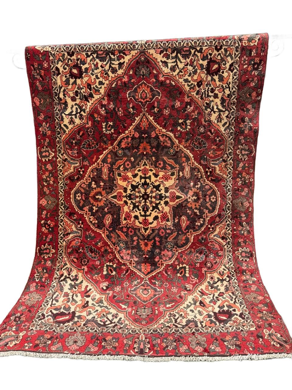 Dywan Bahtiari Hamadan, czerwony, wełna, Iran, 290x190 cm