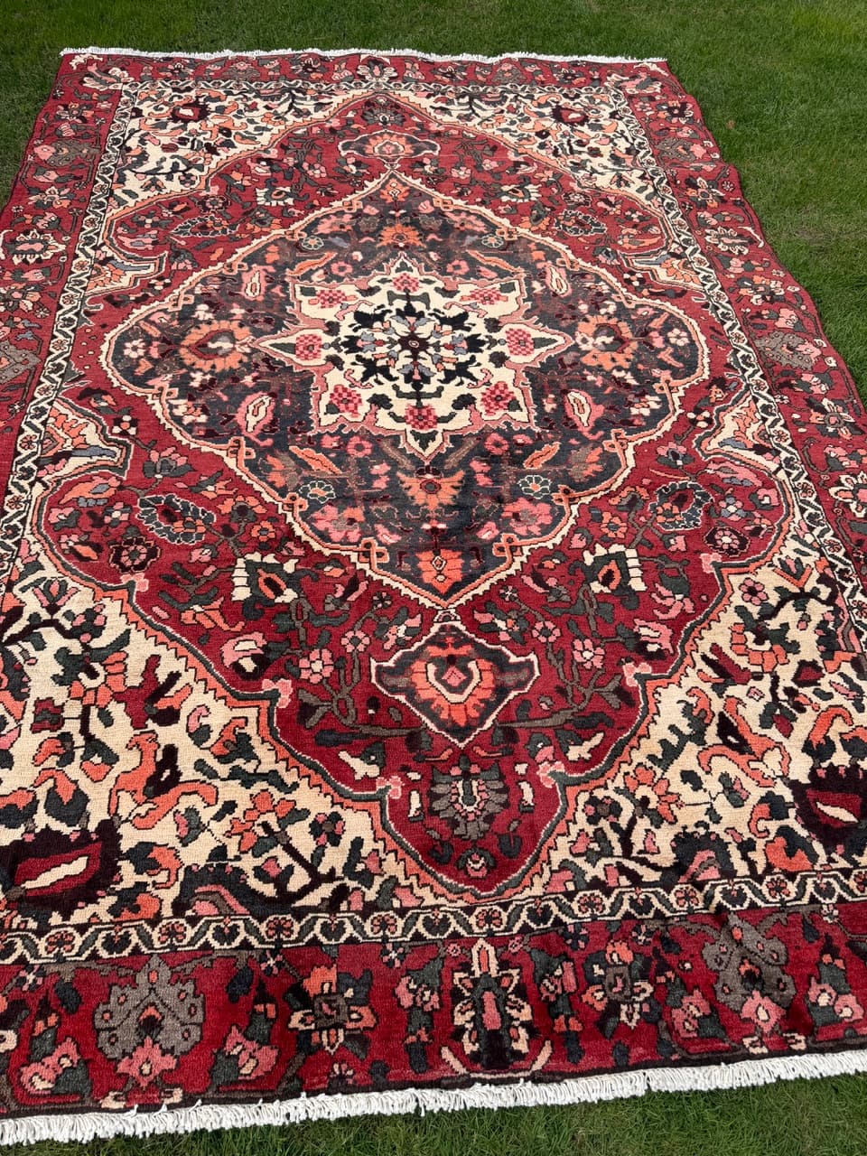 Dywan Bahtiari Hamadan, czerwony, wełna, Iran, 290x190 cm - 293781