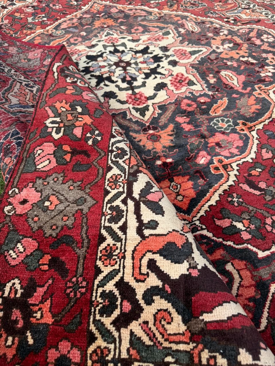 Dywan Bahtiari Hamadan, czerwony, wełna, Iran, 290x190 cm - 293783