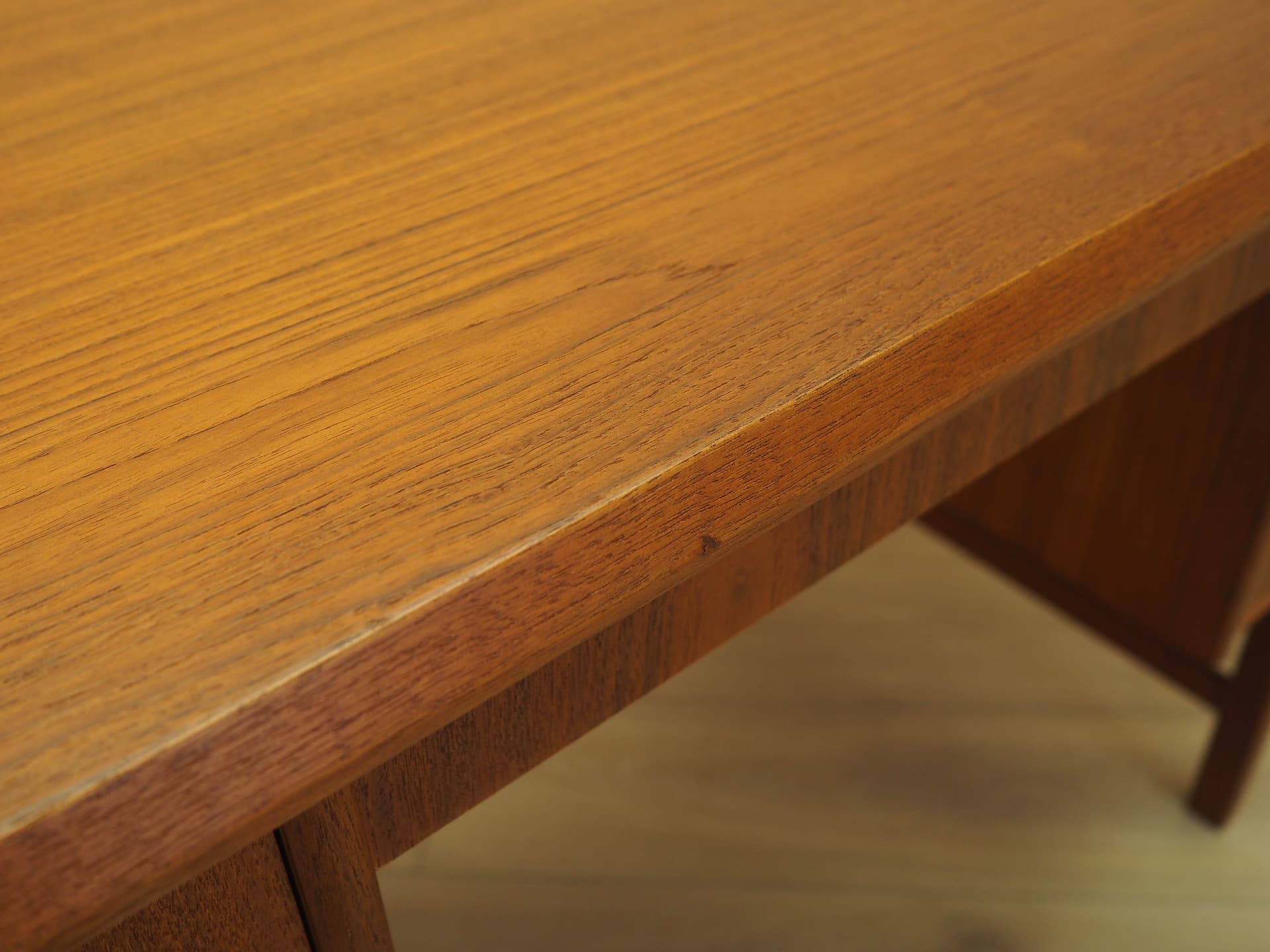 Biurko, brązowy, teak, Dania, lata 70. - 294001