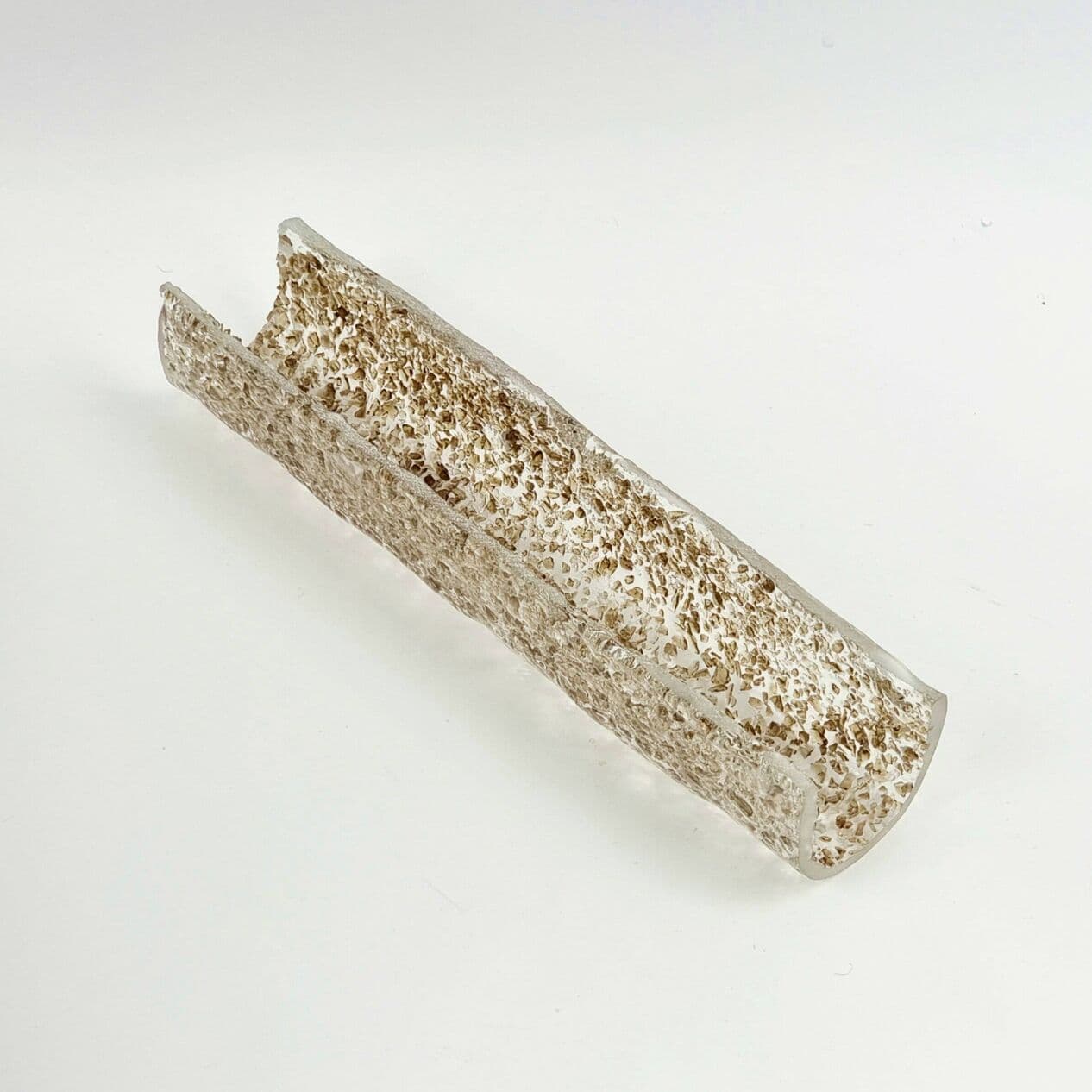 Pair of wall lights, glass transparent brown, brass gold, Hillebrand, Germany, 1970s. - 294077