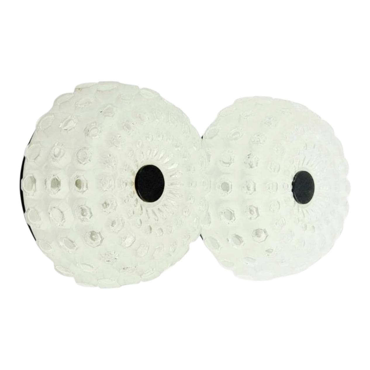 Para kinkietów Diamond, szkło transparentne, metal czarny, Limburg, Niemcy, lata 60.