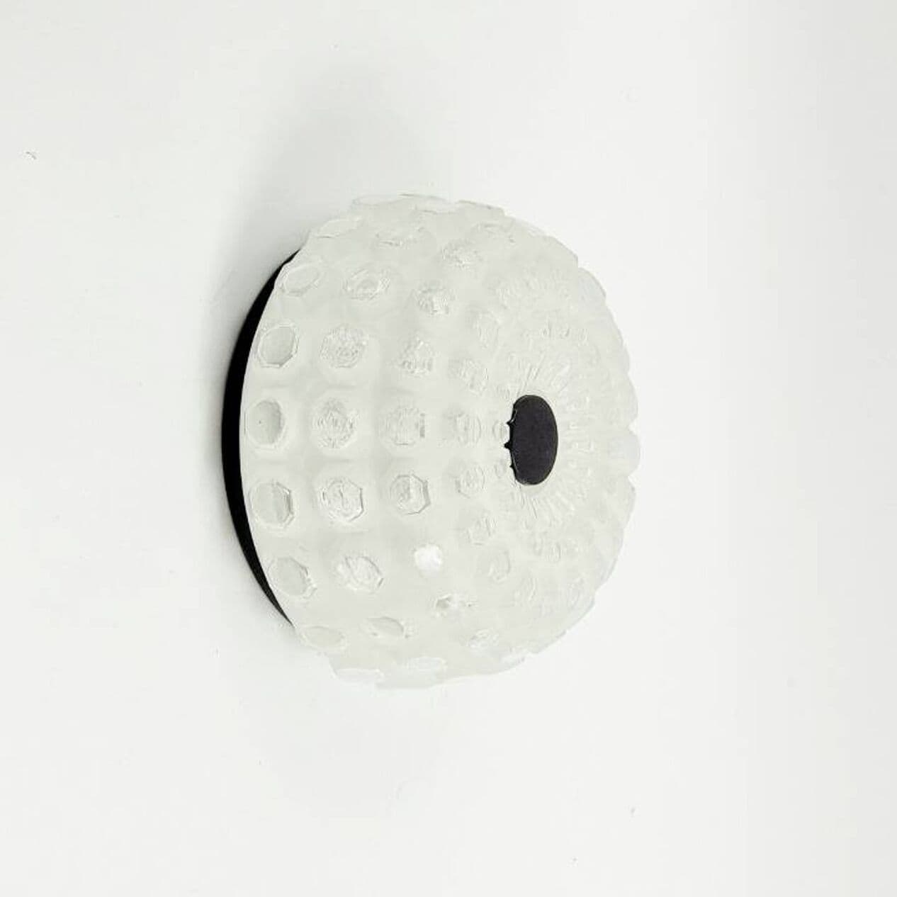 Para kinkietów Diamond, szkło transparentne, metal czarny, Limburg, Niemcy, lata 60. - 294351