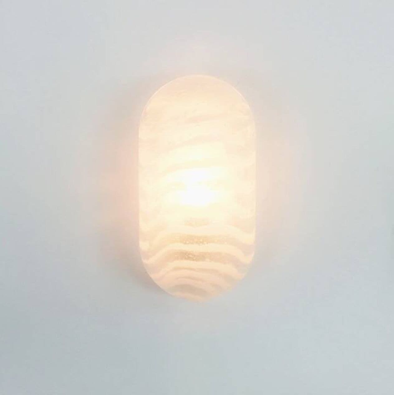 Pair of wall lamps, white transparent grey glass, Peill & Putzler, Germany, 1970s. - 294339