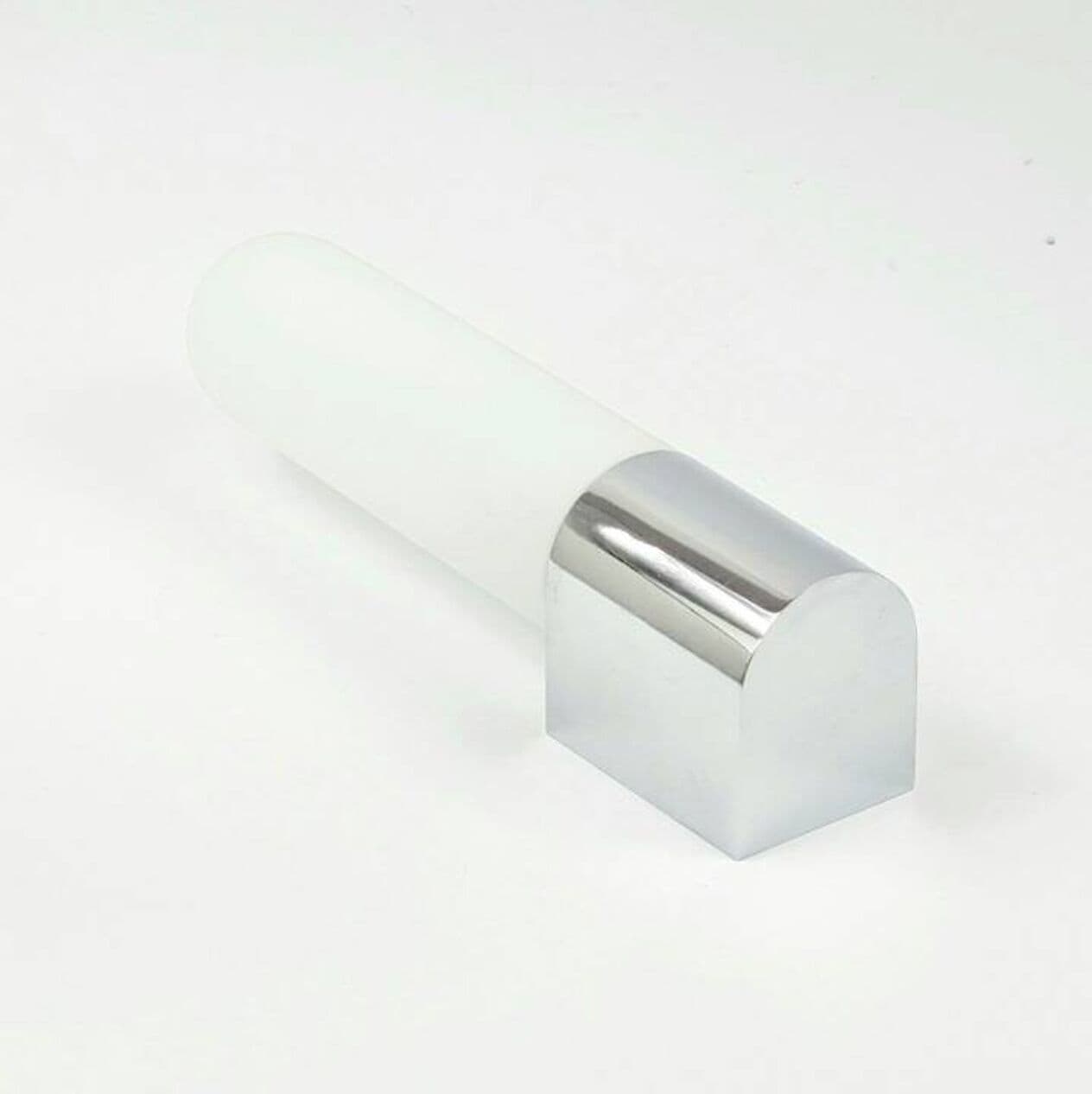 Zestaw czterech kinkietów, opalowe szkło białe, chrom, Limburg, Niemcy, lata 80. - 294308