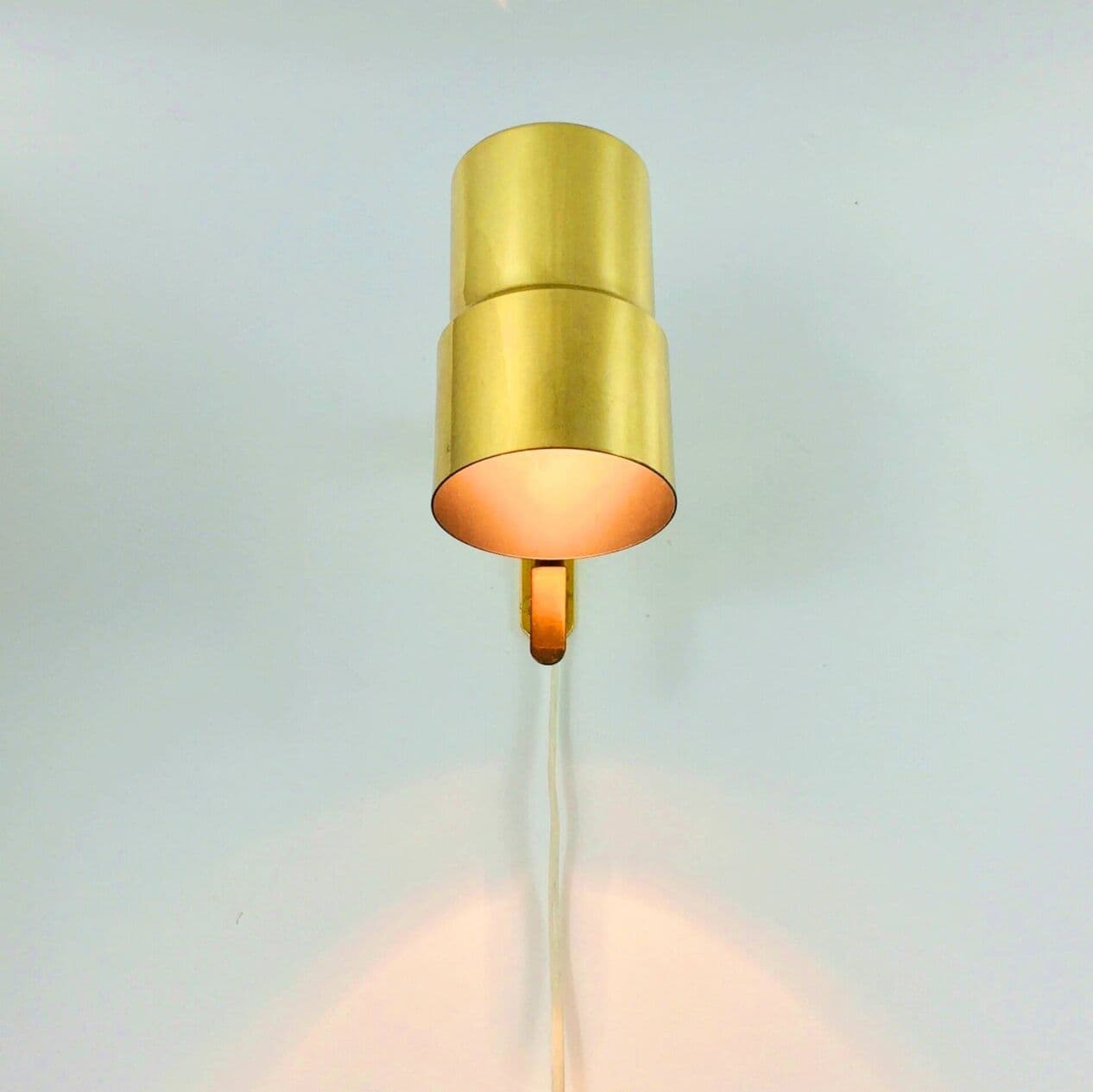 Para kinkietów model V 324, mosiądz, proj. H.-A. Jakobsson, Szwecja, lata 60. - 294289