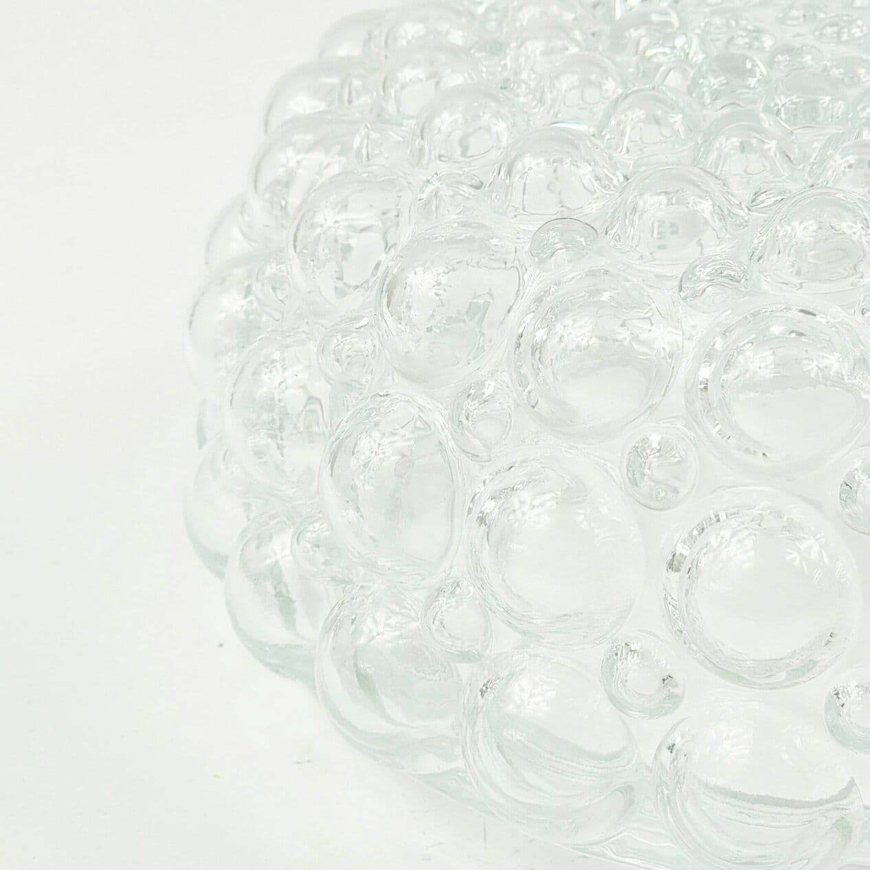 Lampa sufitowa Bubble, szkło transparentne zielone, proj. H. Tynell, Limburg, Niemcy, lata 70. - 294241