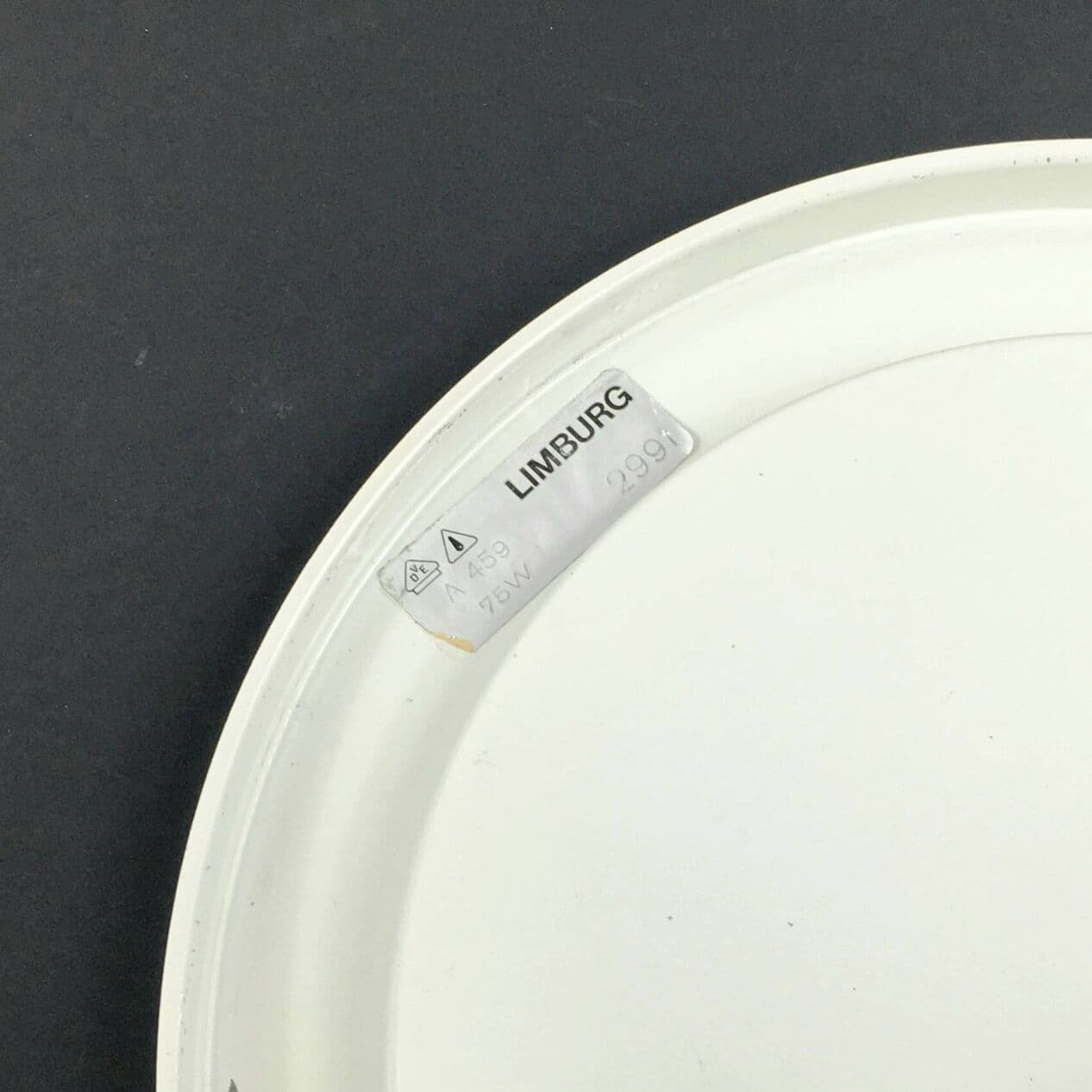 Pair of wall lights, Shell, white opaline glass, Limburg, Germany, 1970s. - 294194