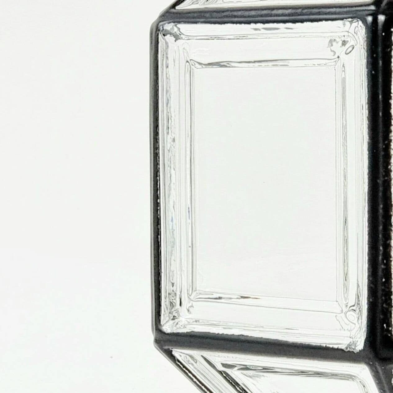 Para lamp sufitowych, szkło transparentne, żelazo czarne, mosiądz złoty, Limburg, Niemcy, lata 60. - 294147